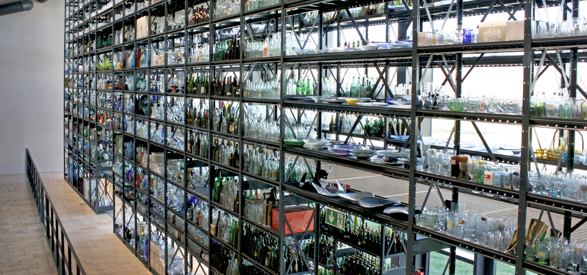 When the shelving becomes part of an art installation