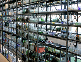 When the shelving becomes part of an art installation