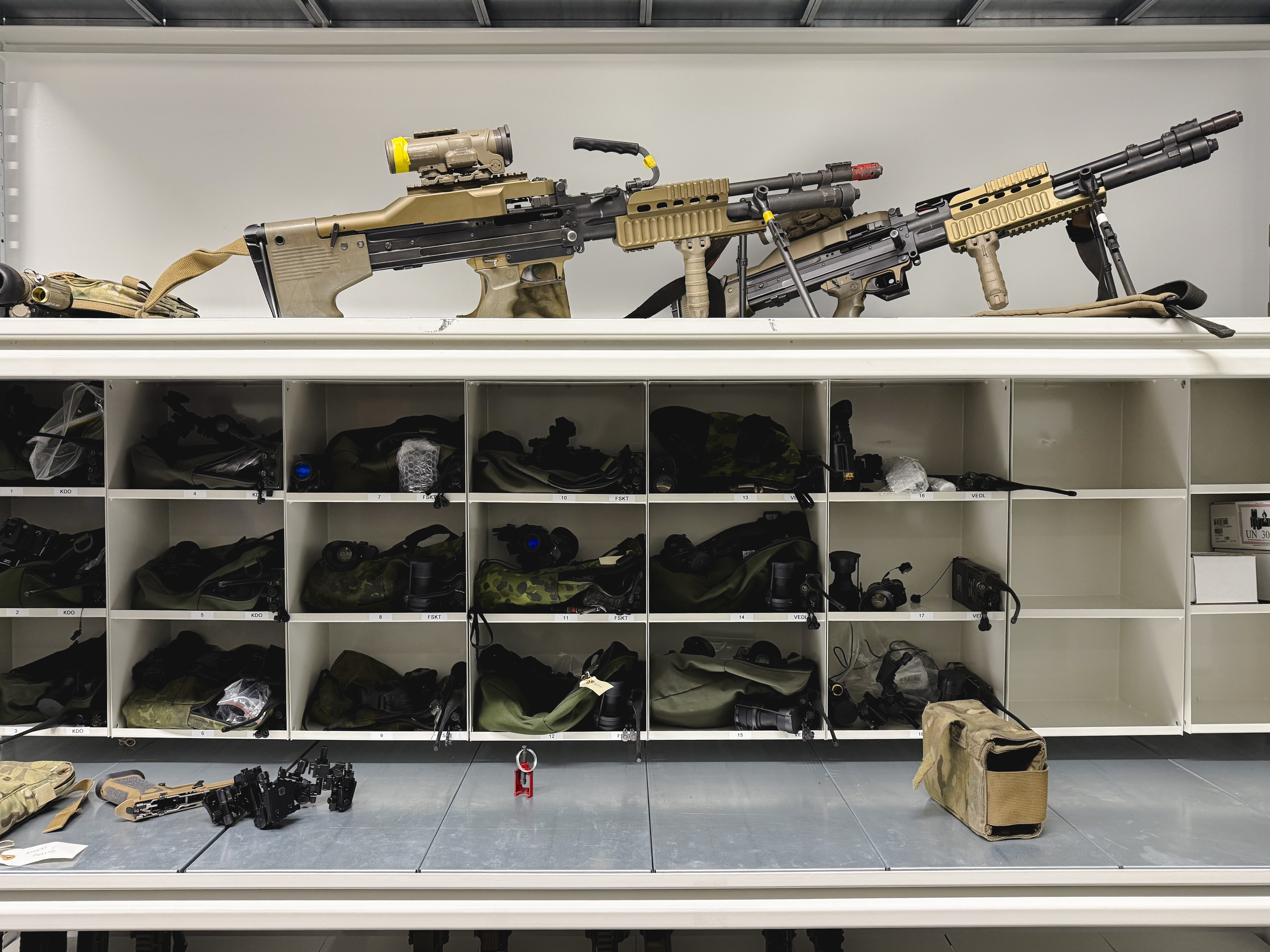 Weapon accessories and small parts storage